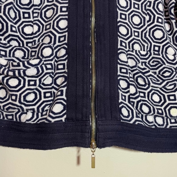 Tory Burch Terry Cloth Zip Up Hoodie - Picture 4 of 8